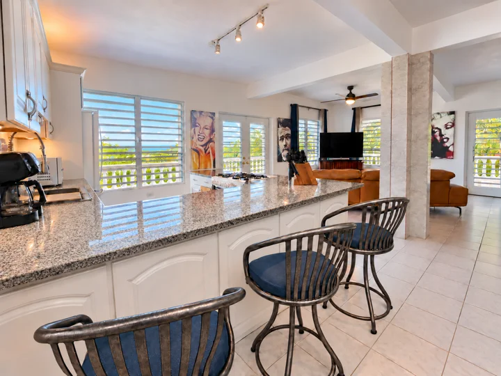 Kitchen and breakfast bar