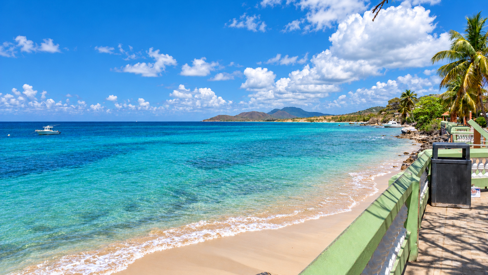 Beach and coastal scenery in Vieques