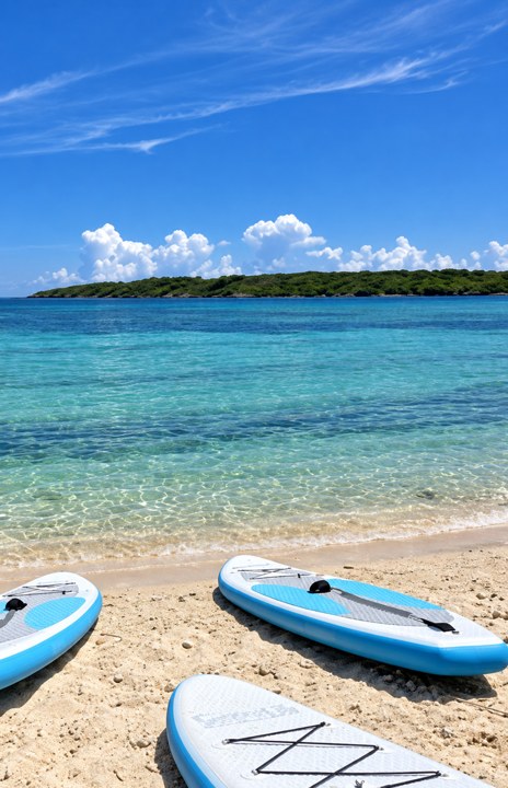 Paddleboards at the beach